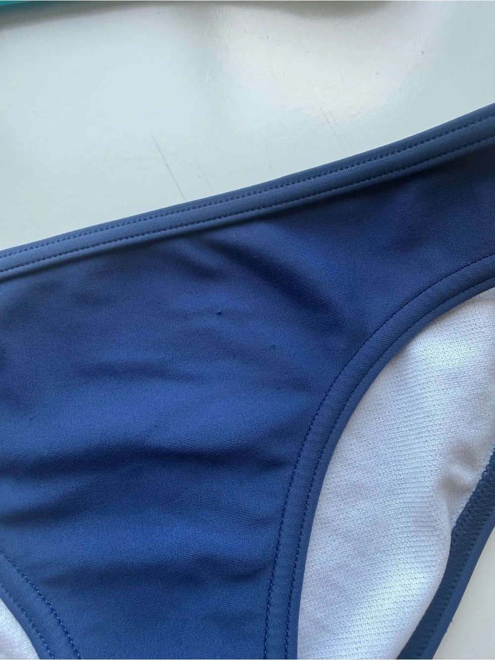 Johnnie B Navy Polka Dot Two Piece Swimsuit Size 6/7